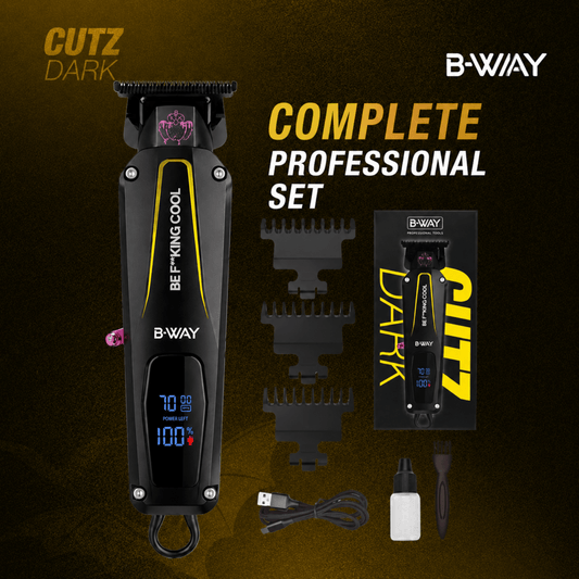 B-WAY CUTZ Dark Professional Cordless Trimmer – 7,000 RPM - Christy's Beauty & Tingz LLC