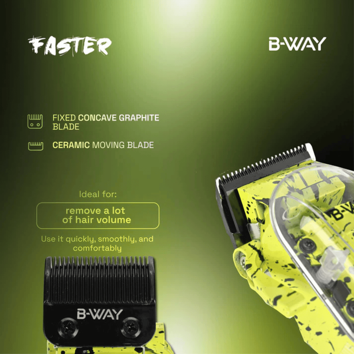 B-WAY Professional Barber Kit – Cordless Hair Clipper & Trimmer Set – Faster Clipper + Golden Gate Precision Trimmer for Fades, Haircuts, Edge-Ups, Beard Detailing & Outlining - Christy's Beauty & Tingz LLC