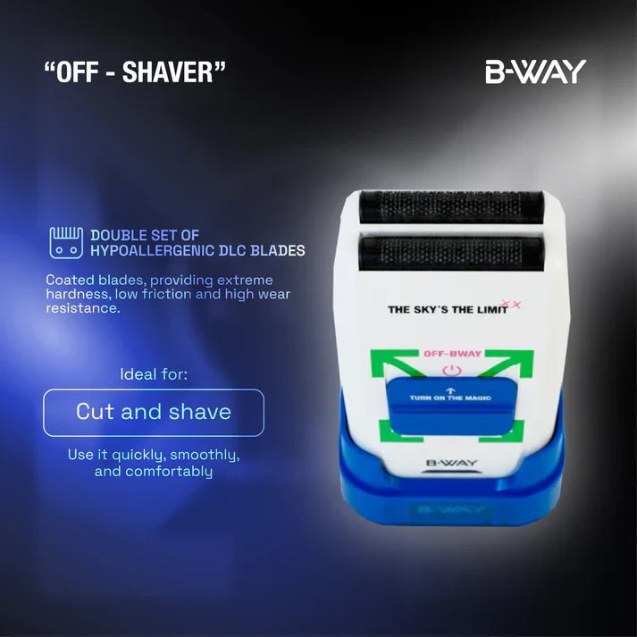 B-Way Urban Shorty Clipper & OFF Foil Shaver – Professional Barber Combo - Christy's Beauty & Tingz LLC