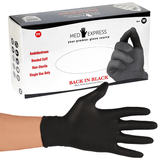 Safeko Nitrile Black Gloves Large