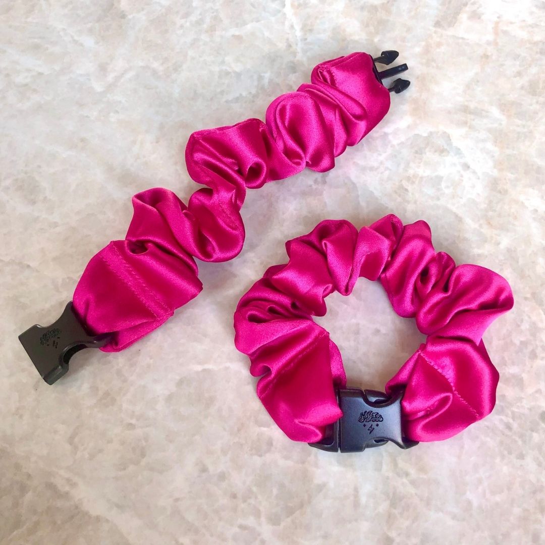 Buckle Scrunchie - Vibrant Solid Colors - No Snagging, No Tangles - Christy's Beauty & Tingz LLC