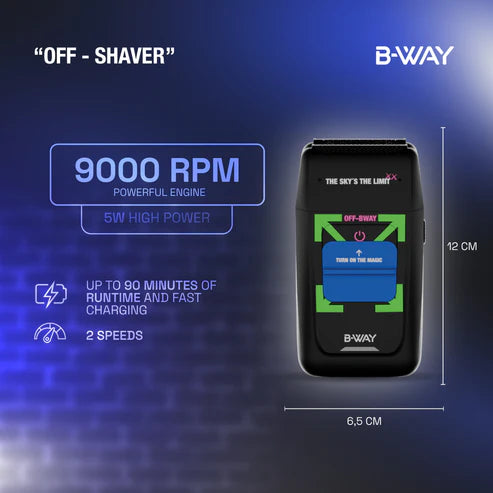 B-Way OFF Shaver Black