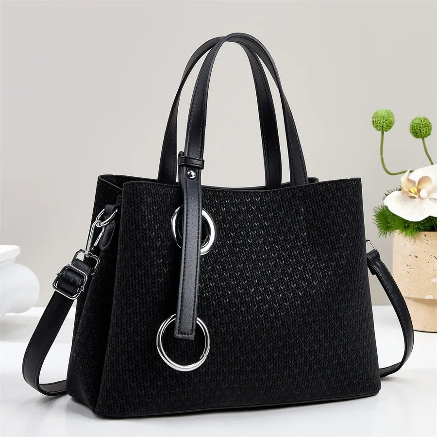 Large Capacity Trendy Handbag Ladies Handbag Casual Shoulder Bag Suitable for and Travel - Christy's Beauty & Tingz LLC