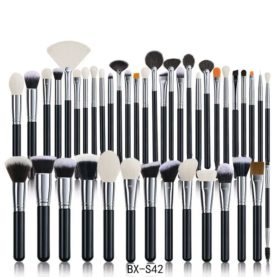 15-Piece Rainbow Makeup Brush Set with Wooden Handles — Colorful Professional Brushes - Christy's Beauty & Tingz LLC