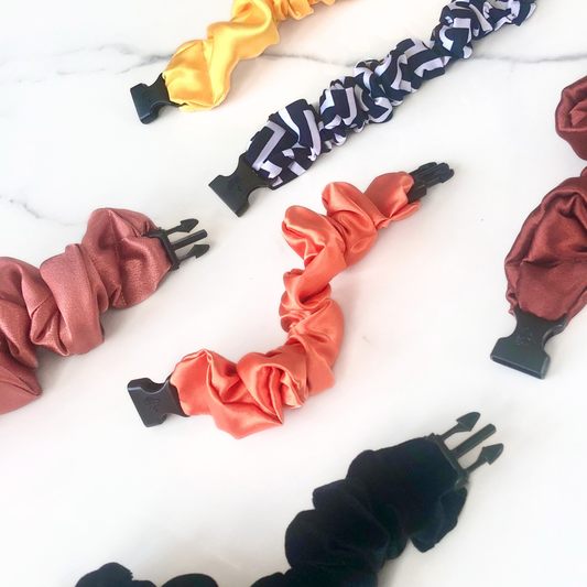Warm Collection Buckle Scrunchies - No Snagging, No Tangles