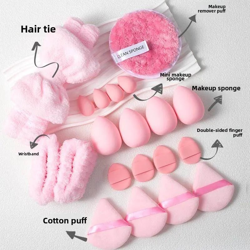 20-Piece Soft Makeup Puff Set — PUR Material Sponges for Smooth & Even Foundation - Christy's Beauty & Tingz LLC