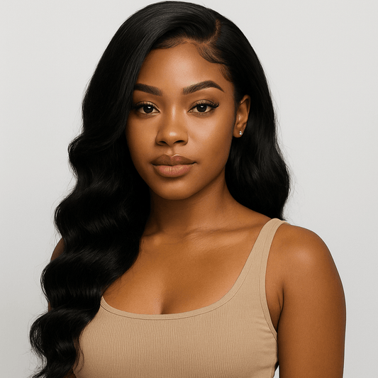 Brazilian Loose Wave 13x4 Frontal – Natural Black