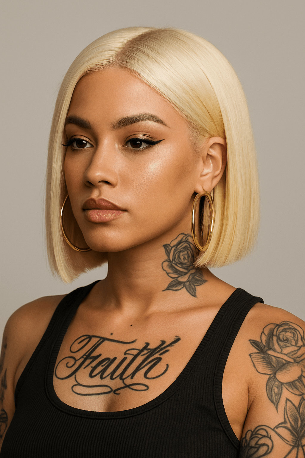 613 Lace Front Bob Wig (Platinum Blonde) Icy Cutie