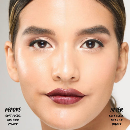 Slay the Bake Soft Focus, No Filter Lavender Blurring Powder