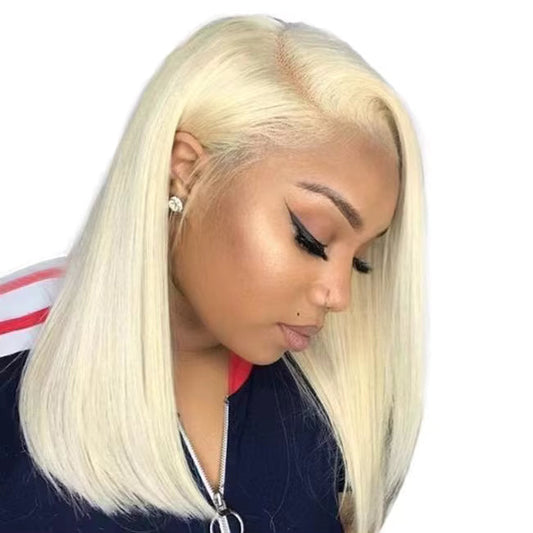 613 Lace Front Bob Wig (Platinum Blonde) Icy Cutie