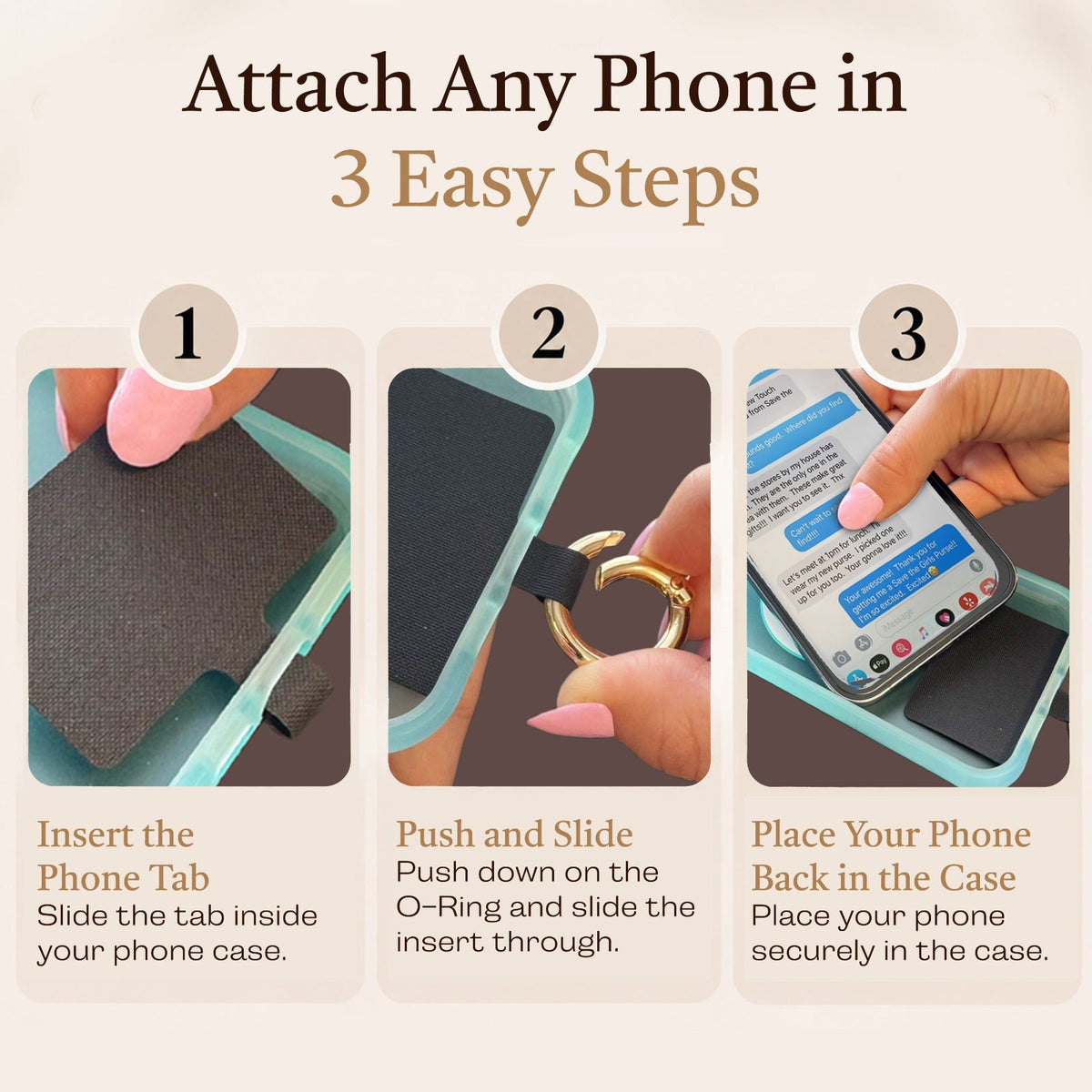 Clip & Go Strap w/RFID Pouch Starburst Pattern
