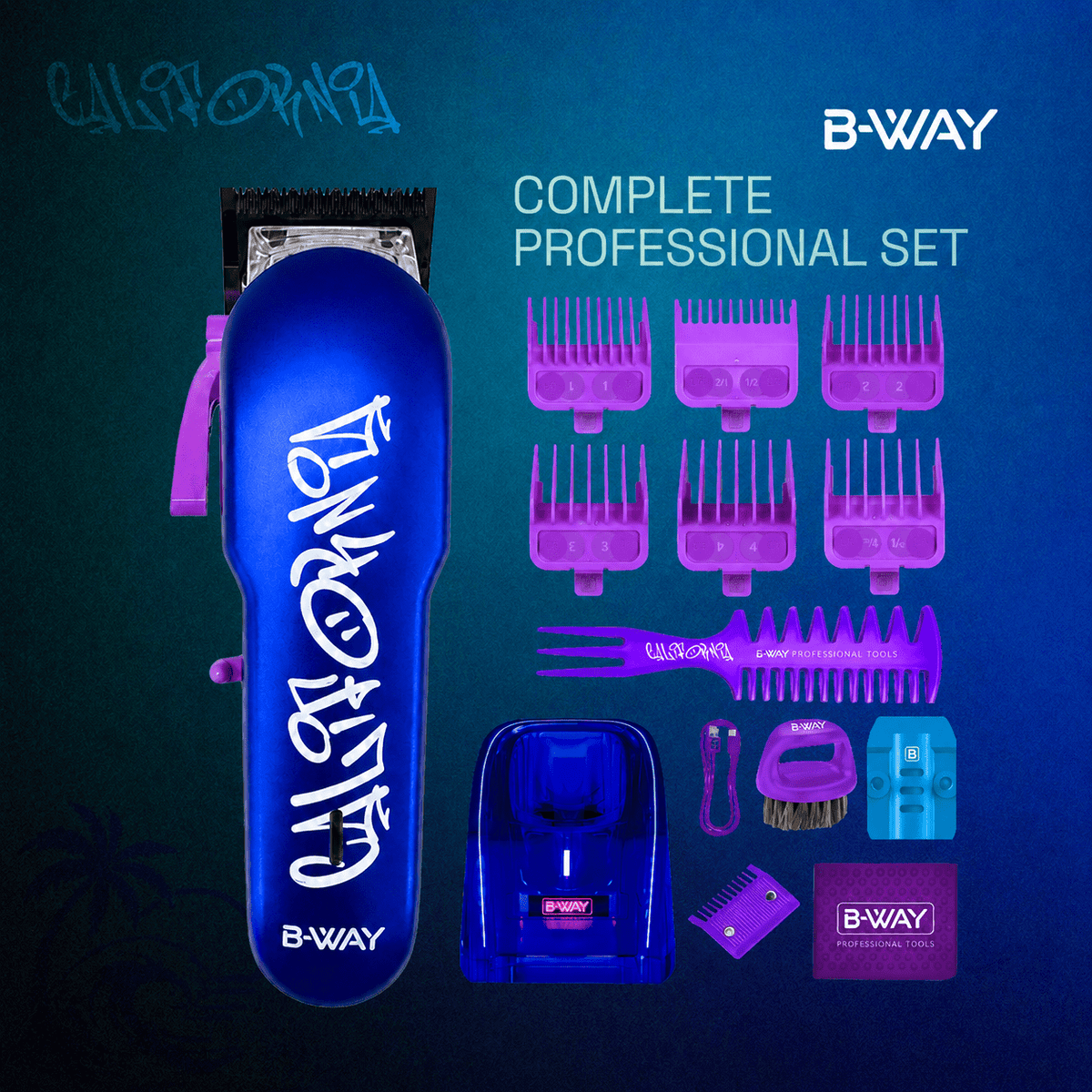 B-WAY NEW California Professional Clipper – 8,200 RPM Fusion DLC - Christy's Beauty & Tingz LLC