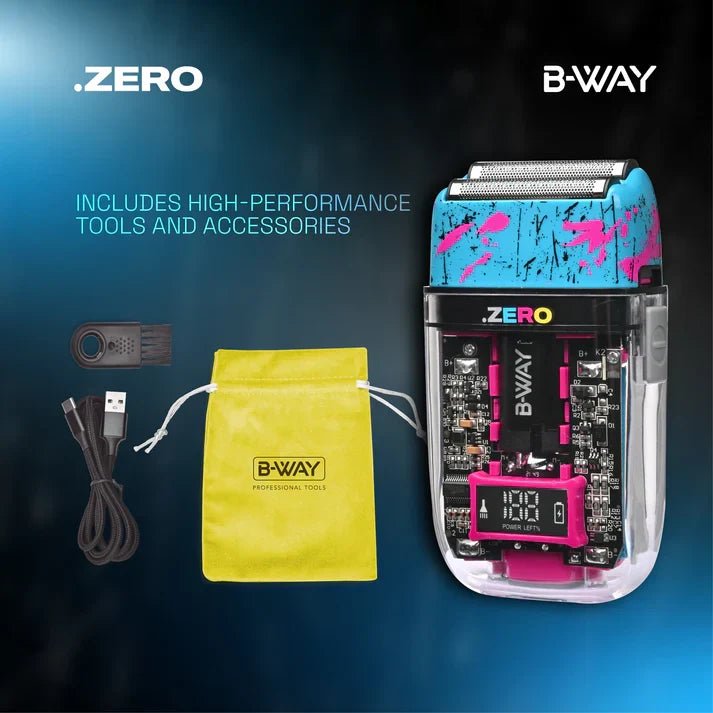 B-WAY Professional Barber Kit – Cordless Hair Clipper, Trimmer & Foil Shaver Set – New Five Clipper, DOT 1 Detail Trimmer & Zero Shaver for Fades, Haircuts, Detailing & Finishing - Christy's Beauty & Tingz LLC