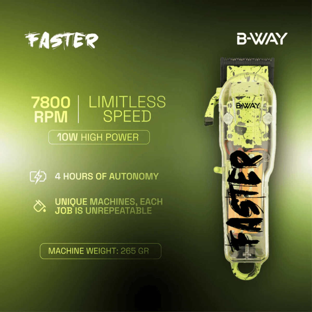 B-WAY Professional Barber Kit – Cordless Hair Clipper & Trimmer Set – Faster Clipper + Golden Gate Precision Trimmer for Fades, Haircuts, Edge-Ups, Beard Detailing & Outlining - Christy's Beauty & Tingz LLC