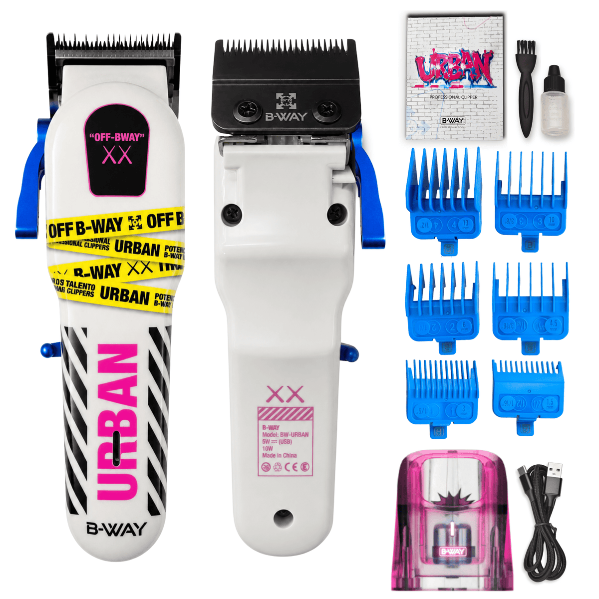 B-Way Urban Shorty Clipper & OFF Foil Shaver – Professional Barber Combo - Christy's Beauty & Tingz LLC
