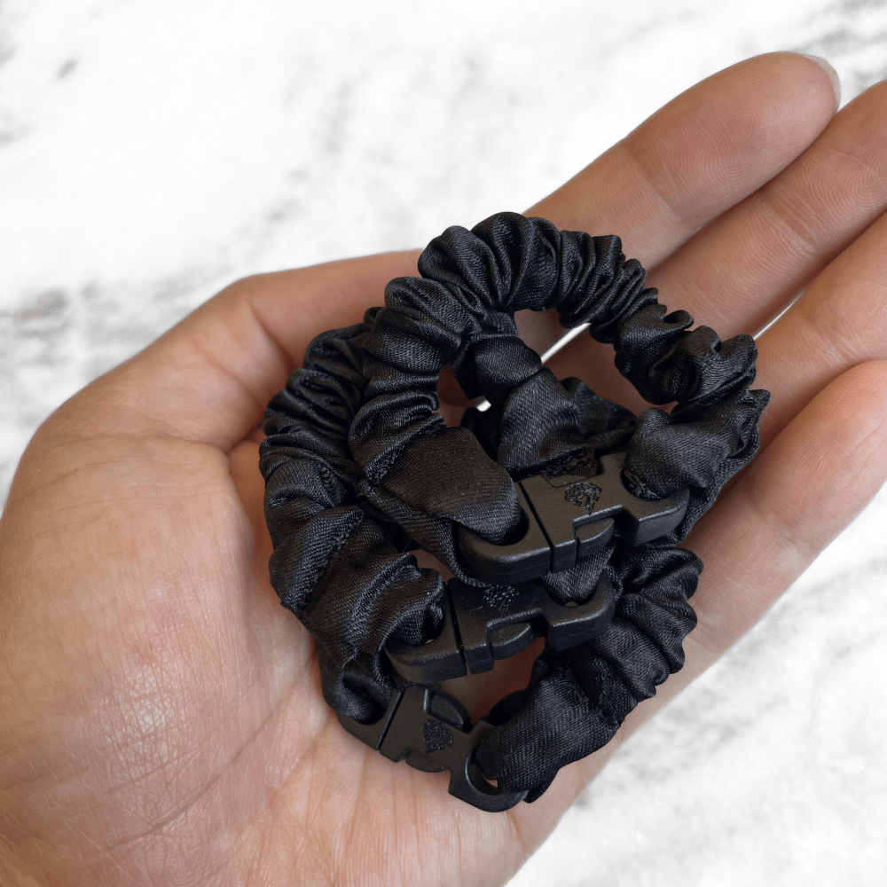 BABY 3-Pack Buckle Scrunchies Bundle - No Snagging, No Tangles - Christy's Beauty & Tingz LLC