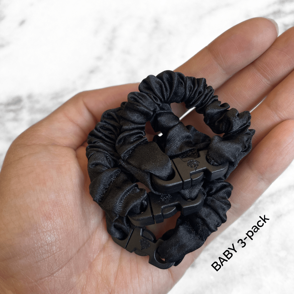 BABY 3-Pack Buckle Scrunchies Bundle - No Snagging, No Tangles - Christy's Beauty & Tingz LLC