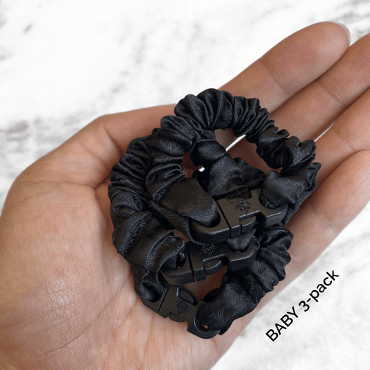 BABY 3-Pack Buckle Scrunchies Bundle - No Snagging, No Tangles - Christy's Beauty & Tingz LLC