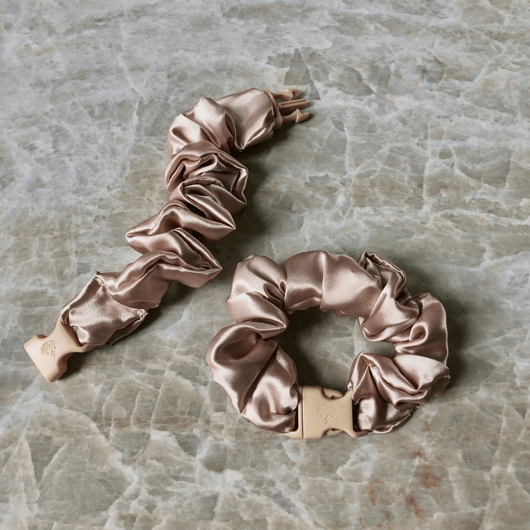 Buckle Scrunchie - Neutral Colors - No Snagging, No Tangles - Christy's Beauty & Tingz LLC