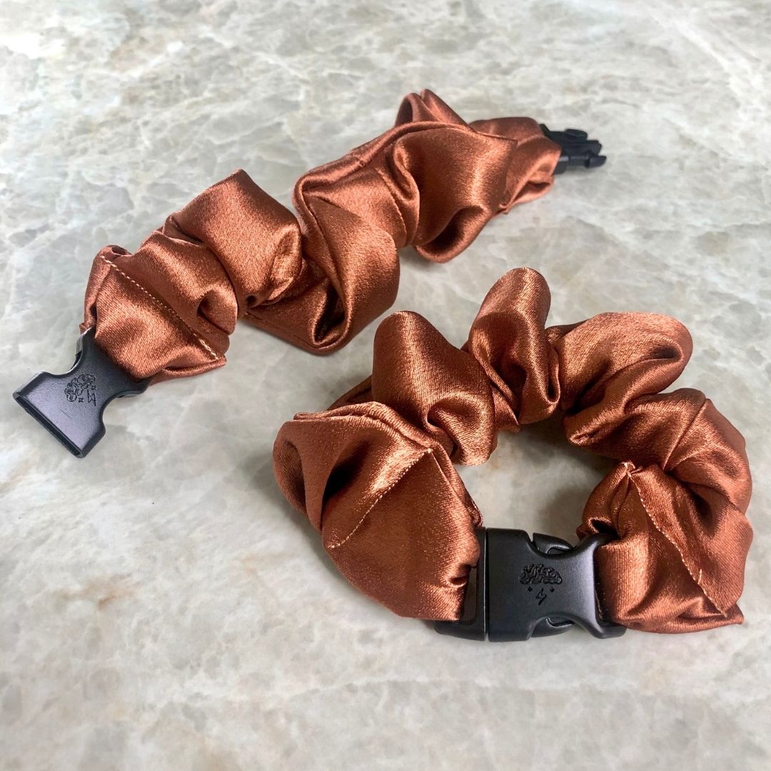 Buckle Scrunchie - Neutral Colors - No Snagging, No Tangles - Christy's Beauty & Tingz LLC