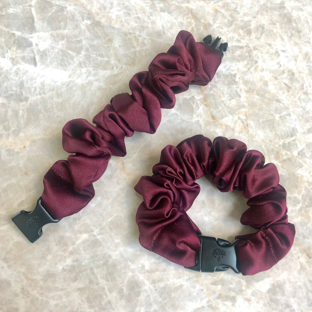 Buckle Scrunchie - Vibrant Solid Colors - No Snagging, No Tangles - Christy's Beauty & Tingz LLC