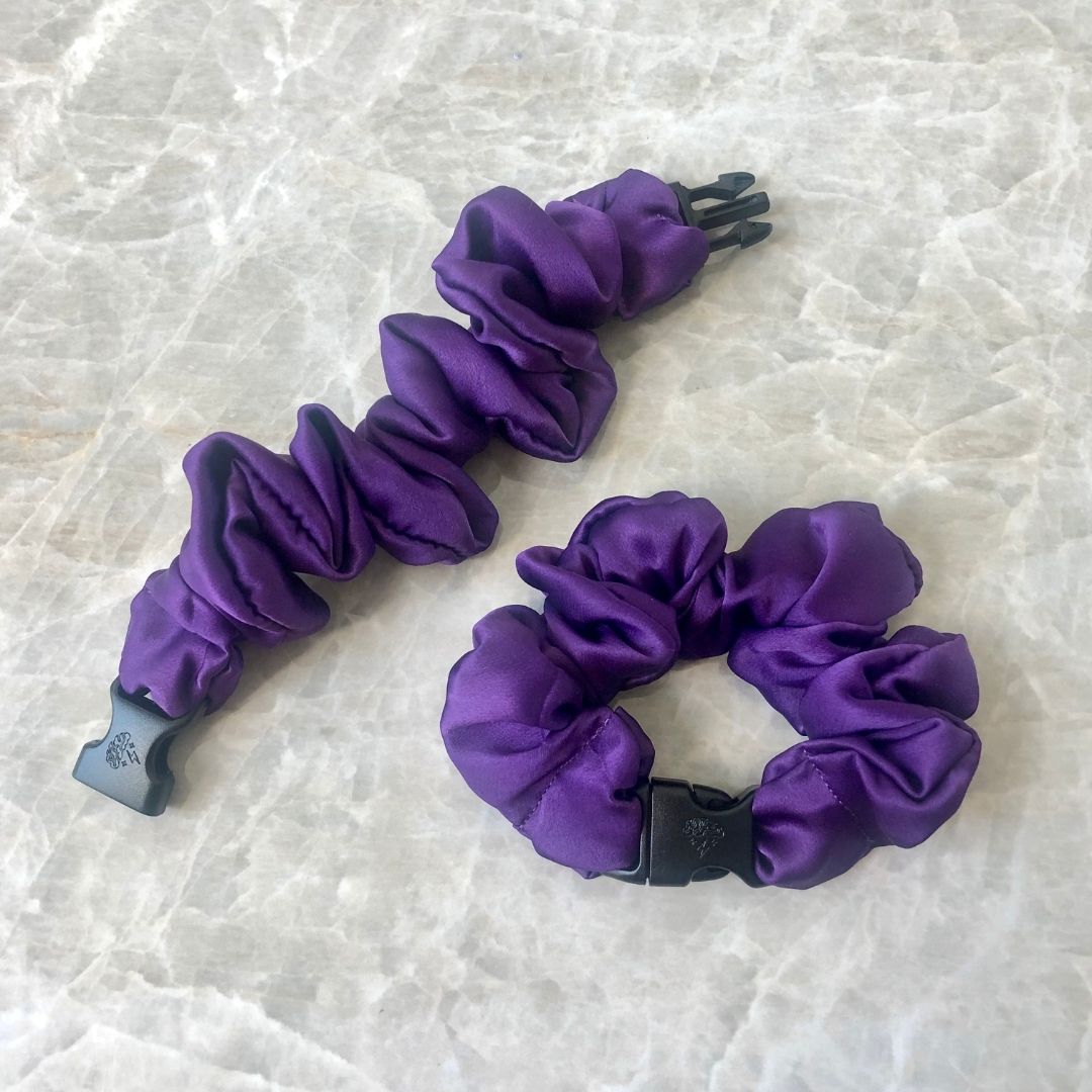 Buckle Scrunchie - Vibrant Solid Colors - No Snagging, No Tangles - Christy's Beauty & Tingz LLC