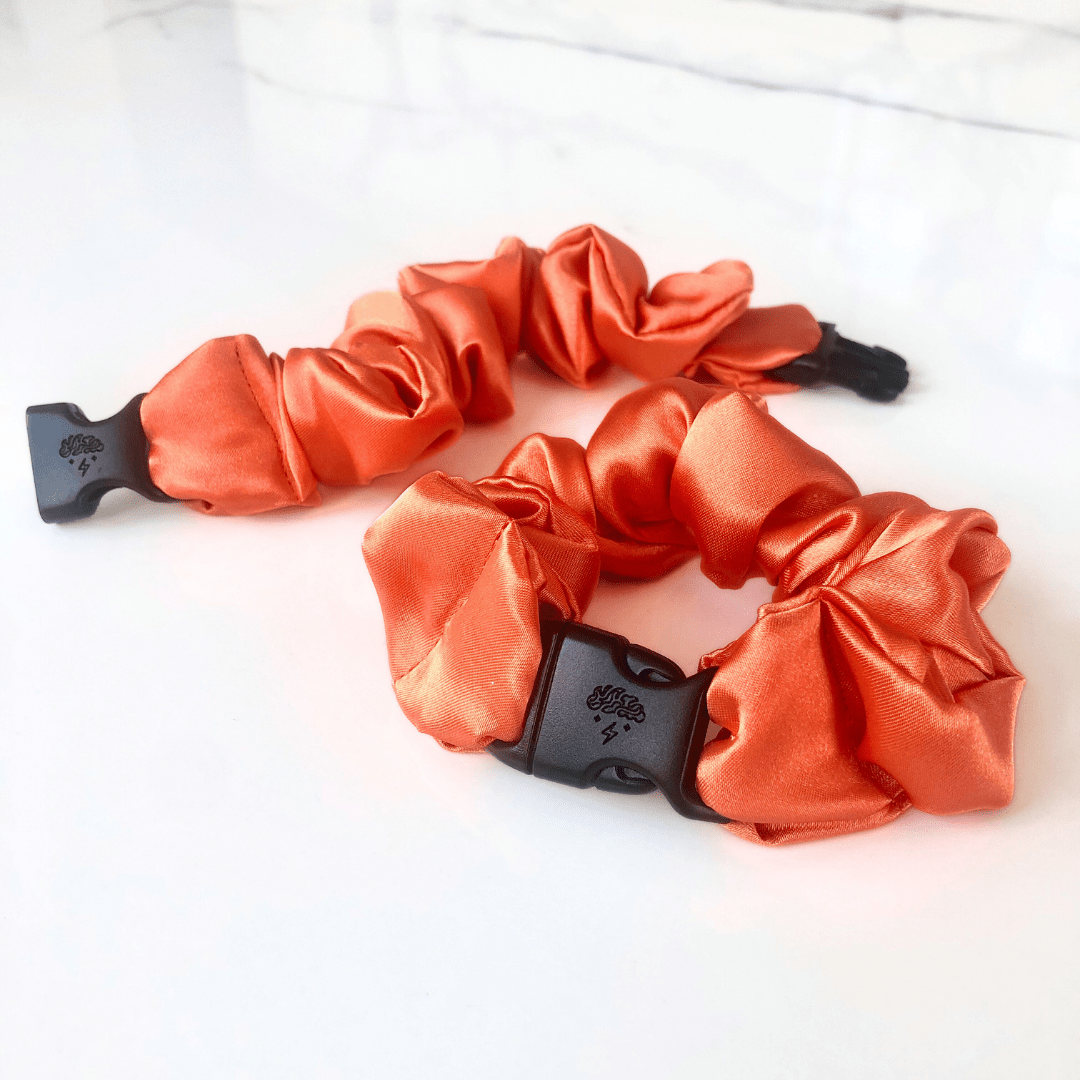 Buckle Scrunchie - Vibrant Solid Colors - No Snagging, No Tangles - Christy's Beauty & Tingz LLC