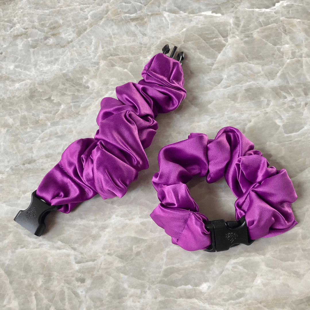 Buckle Scrunchie - Vibrant Solid Colors - No Snagging, No Tangles - Christy's Beauty & Tingz LLC