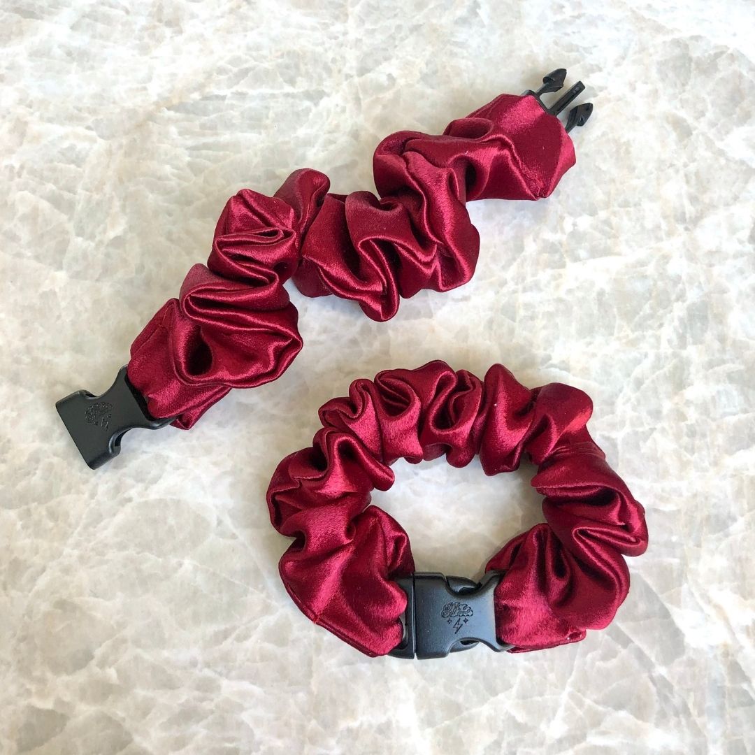 Buckle Scrunchie - Vibrant Solid Colors - No Snagging, No Tangles - Christy's Beauty & Tingz LLC