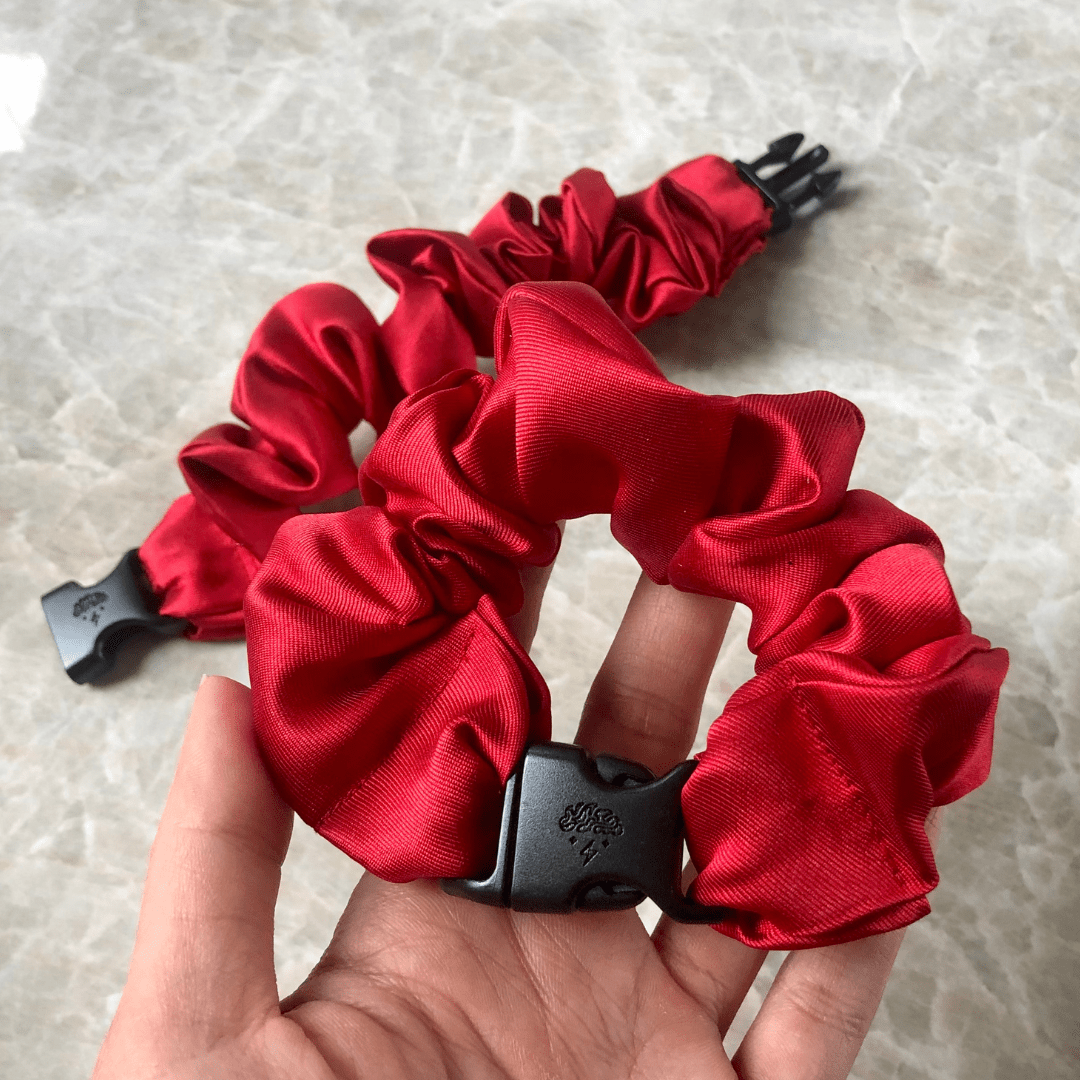 Buckle Scrunchie - Vibrant Solid Colors - No Snagging, No Tangles - Christy's Beauty & Tingz LLC