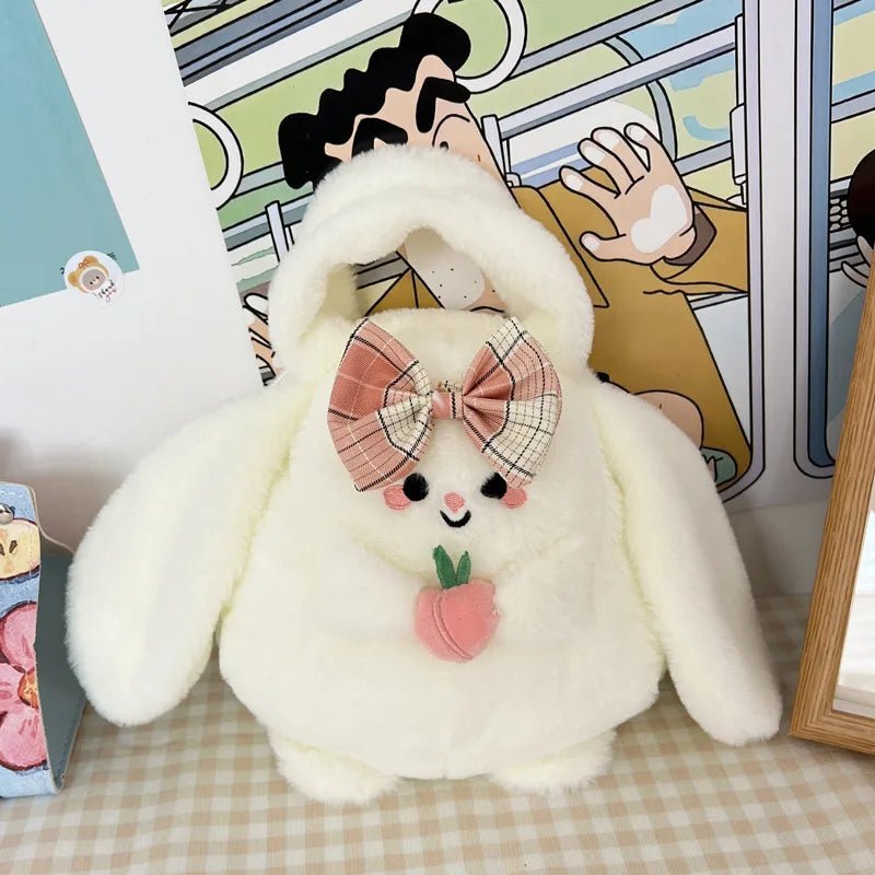 Cartoon Round Velvet Handbag for Kids Featuring Top Handle Ornament Design - Christy's Beauty & Tingz LLC