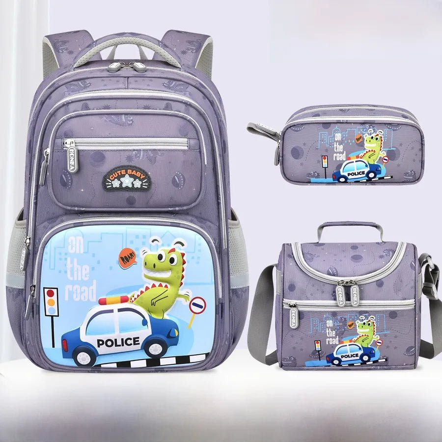 Dinosaur School Backpack for Boys in Breathable Nylon Material, Suitable for Spring and Summer - Christy's Beauty & Tingz LLC