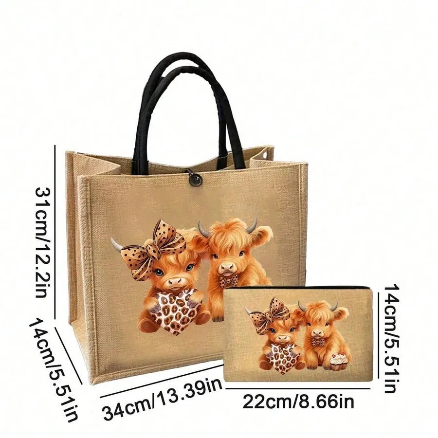 Heart Shape Polyester Handbag for Adults, Stylish and Durable Women's Clutch Bag - Christy's Beauty & Tingz LLC