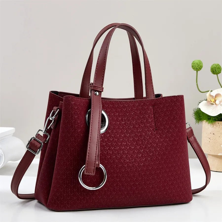 Large Capacity Trendy Handbag Ladies Handbag Casual Shoulder Bag Suitable for and Travel - Christy's Beauty & Tingz LLC