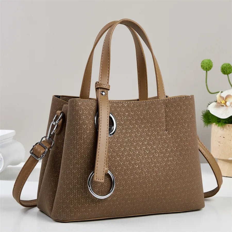 Large Capacity Trendy Handbag Ladies Handbag Casual Shoulder Bag Suitable for and Travel - Christy's Beauty & Tingz LLC
