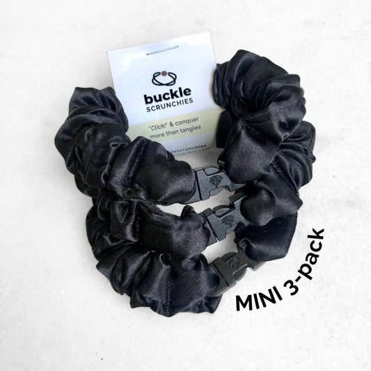 MINI 3-Pack Buckle Scrunchies Bundle - No Snagging, No Tangles - Christy's Beauty & Tingz LLC