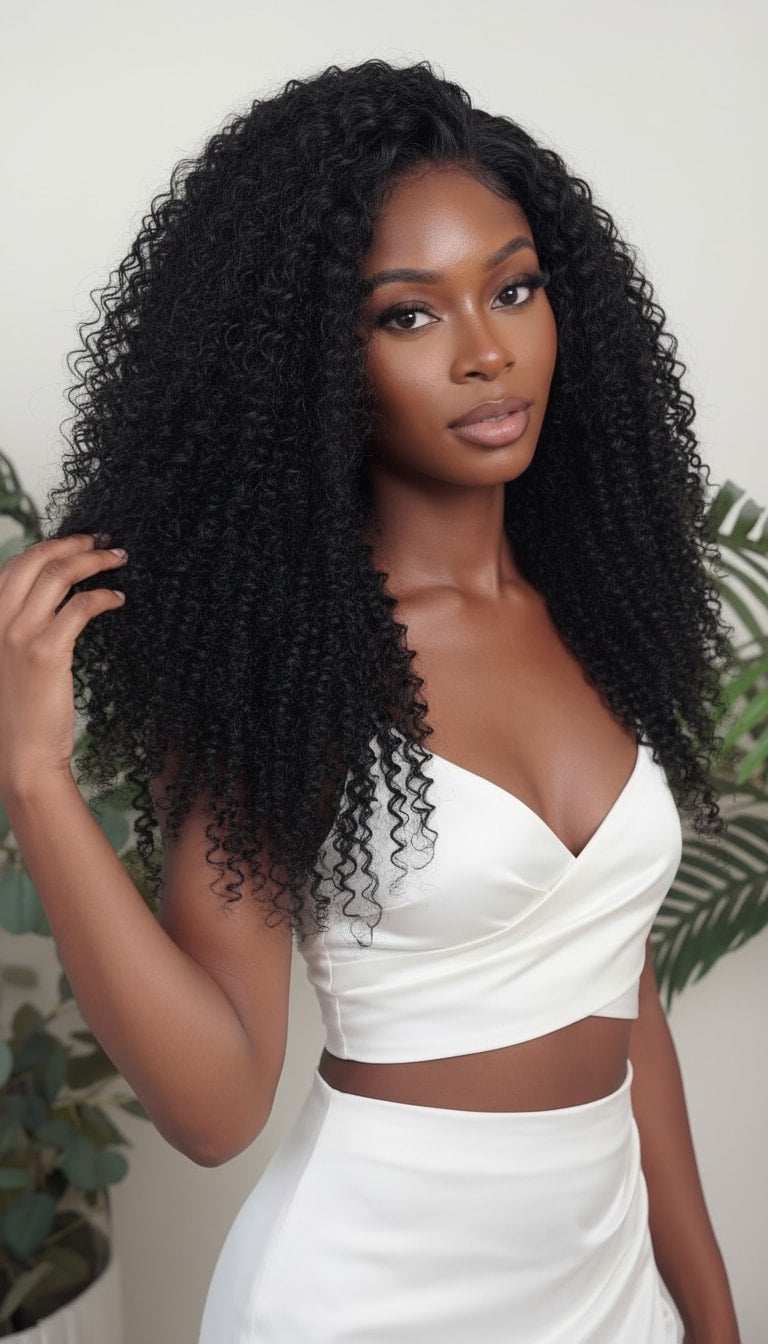 Kinky Curly Wefted Bundle