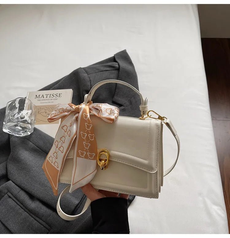 Small Square Bag Women's Shoulder Handbag Trendy Scarf Handbag Clutch - Christy's Beauty & Tingz LLC