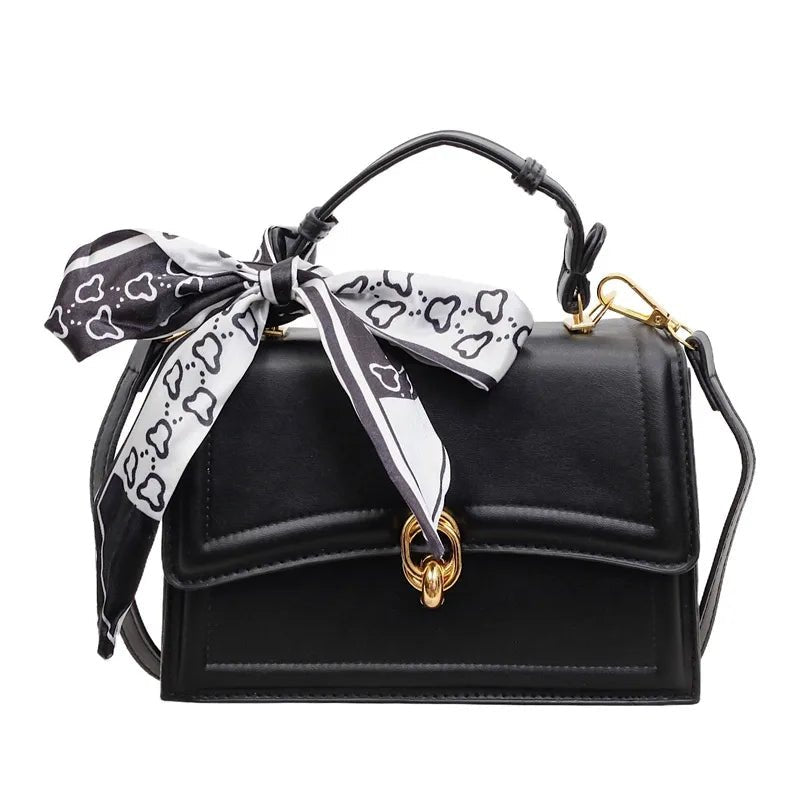 Small Square Bag Women's Shoulder Handbag Trendy Scarf Handbag Clutch - Christy's Beauty & Tingz LLC