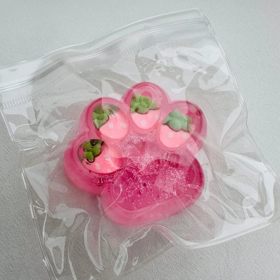 Strawberry Squishy Toy Made of Soft TPR Material, Perfect Stress Relief Toy - Christy's Beauty & Tingz LLC