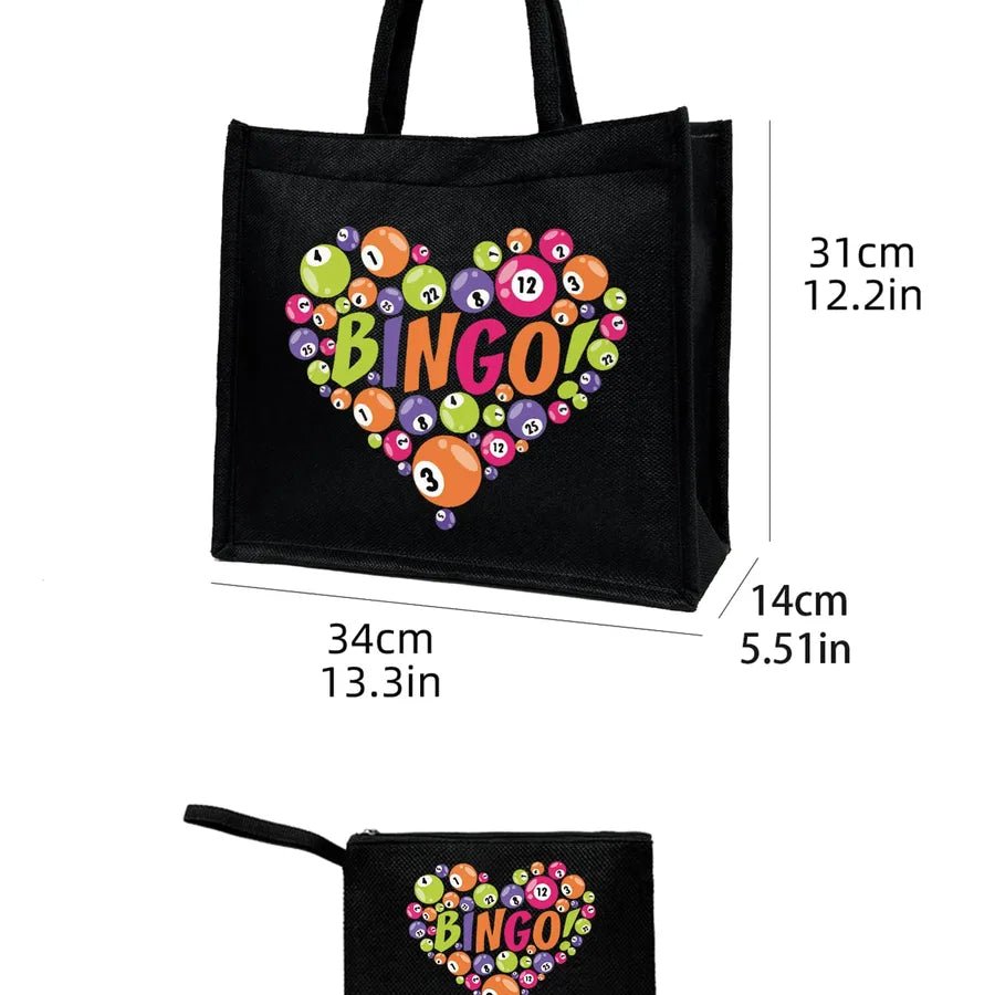 Women’s Polyester Handbag Featuring Letter Pattern, Suitable for All Seasons - Christy's Beauty & Tingz LLC