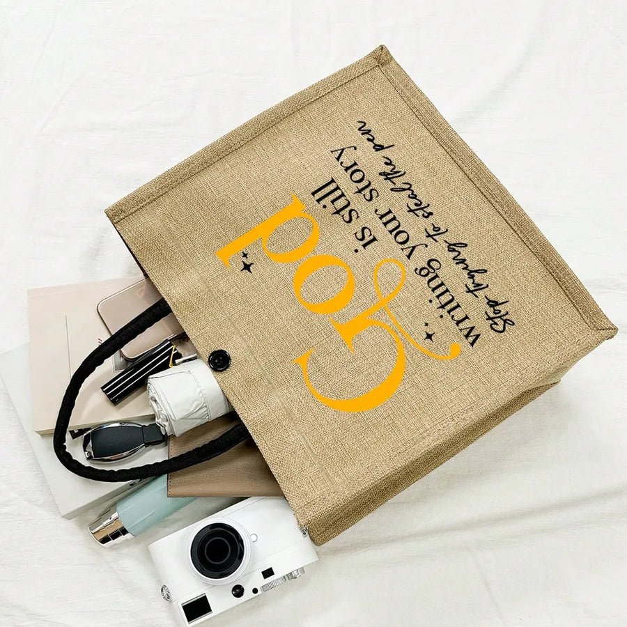 Women’s Polyester Handbag Featuring Letter Pattern, Suitable for All Seasons - Christy's Beauty & Tingz LLC