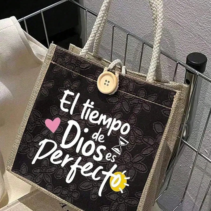 Women’s Polyester Handbag Featuring Letter Pattern, Suitable for All Seasons and MAMA Festival - Christy's Beauty & Tingz LLC