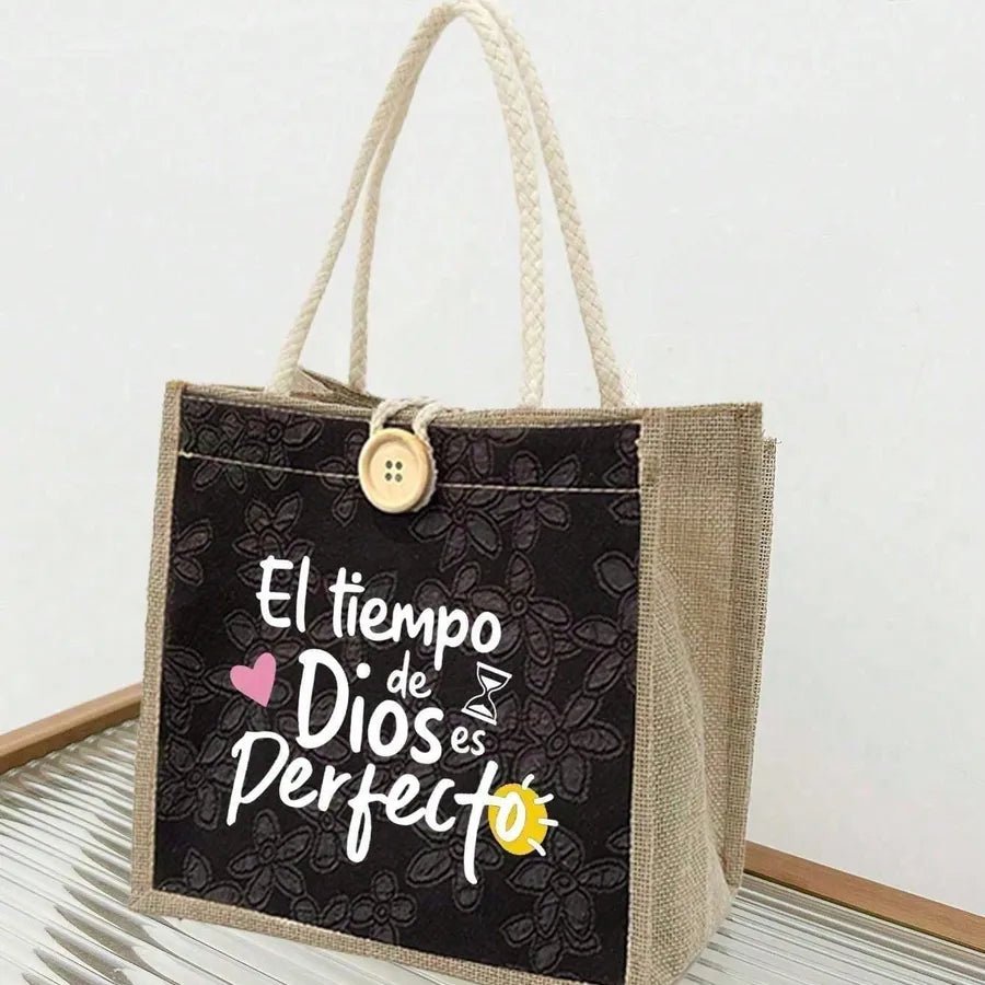 Women’s Polyester Handbag Featuring Letter Pattern, Suitable for All Seasons and MAMA Festival - Christy's Beauty & Tingz LLC