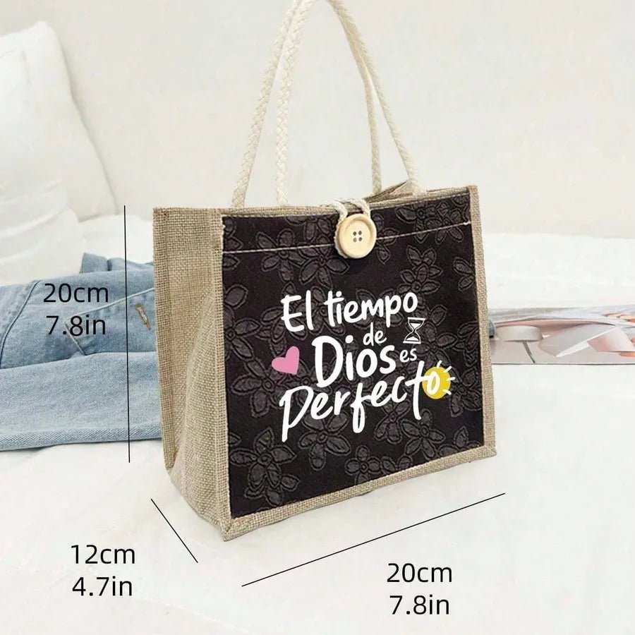 Women’s Polyester Handbag Featuring Letter Pattern, Suitable for All Seasons and MAMA Festival - Christy's Beauty & Tingz LLC