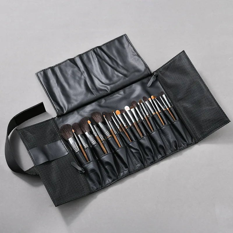 Wool Makeup Brush Set with Wooden Handle — Soft Professional Brushes for Smooth Blending - Christy's Beauty & Tingz LLC