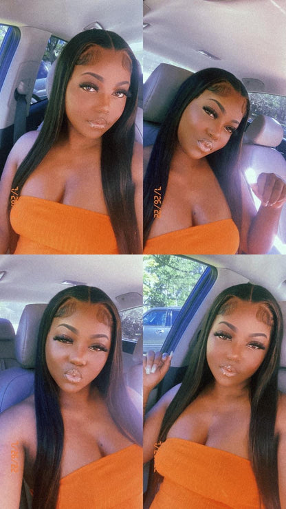 13x4 Straight Lace Front Wigs Human Hair