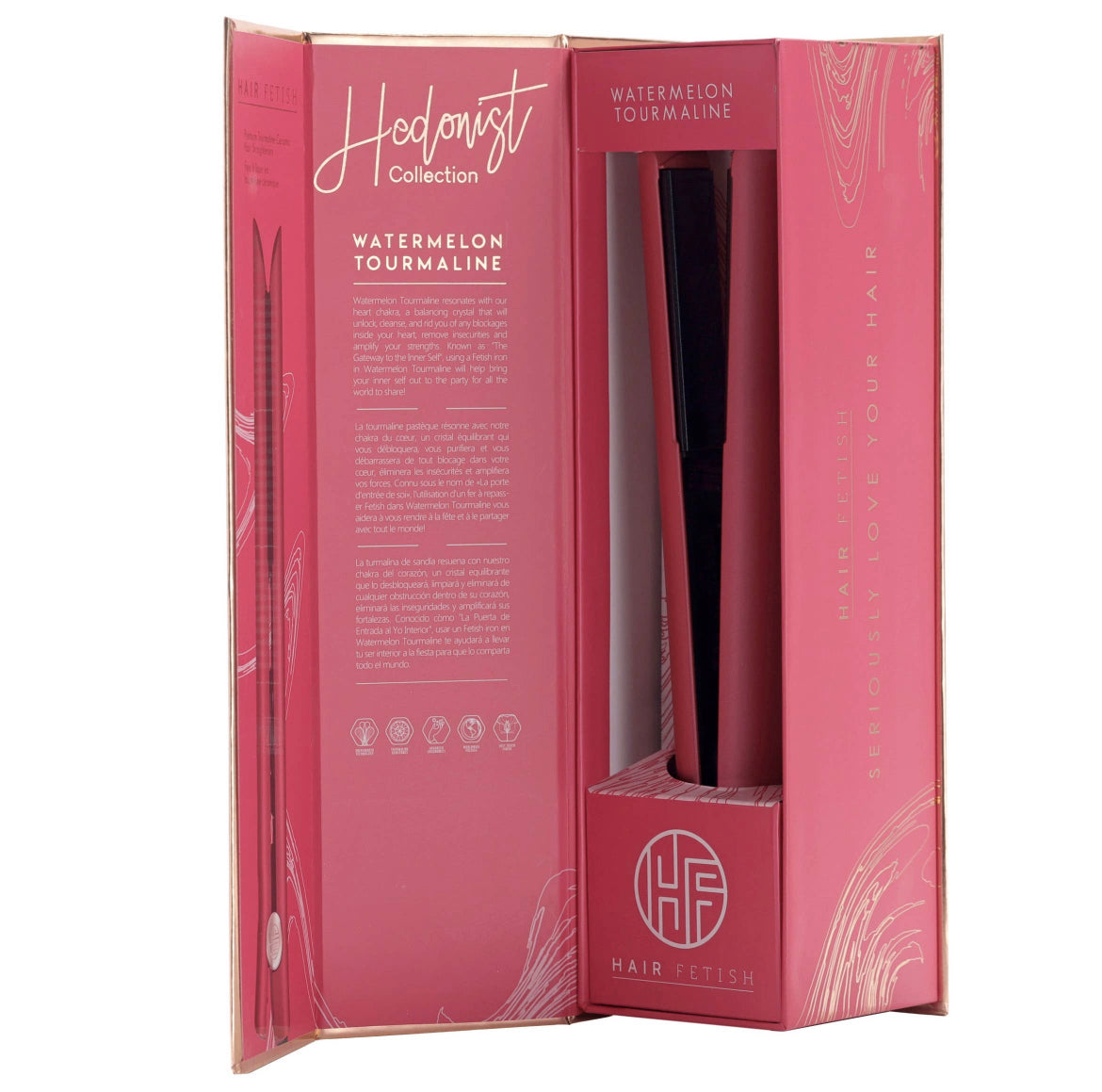 Hedonist Flat Iron w/Japanese Gem Tourmaline Plates