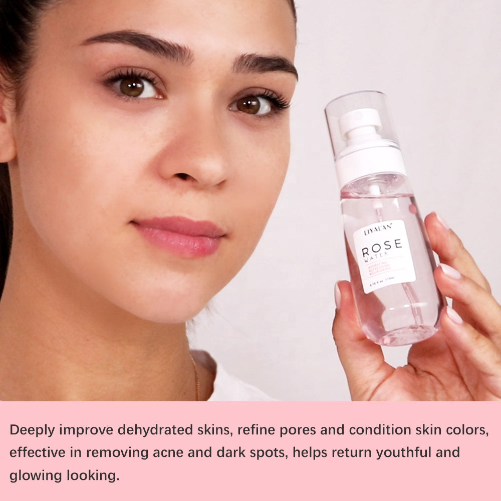 High Quality Organic Natural Toner Facial Mist Soothing Moisturising Hydrating Rose Water Spray