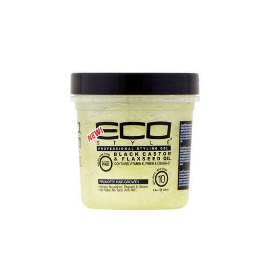 Eco Black Castor Oil & Flax Seed Styling Gel 8 oz.